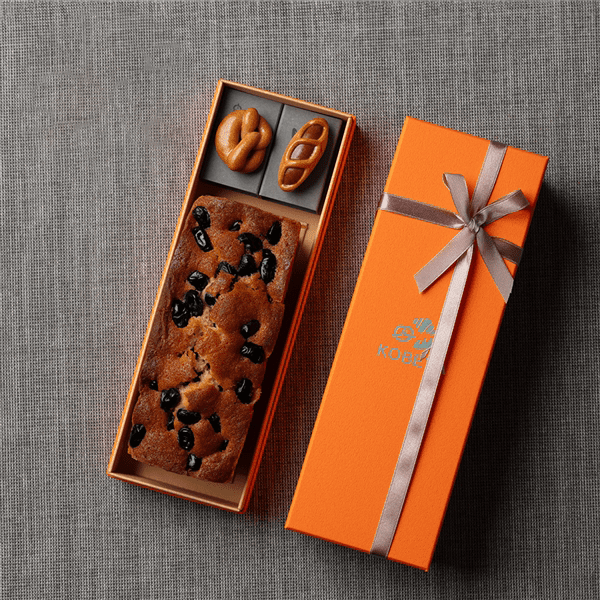 大粒丹波黒豆のパウンドケーキと飾りパンマグネットギフトボックス